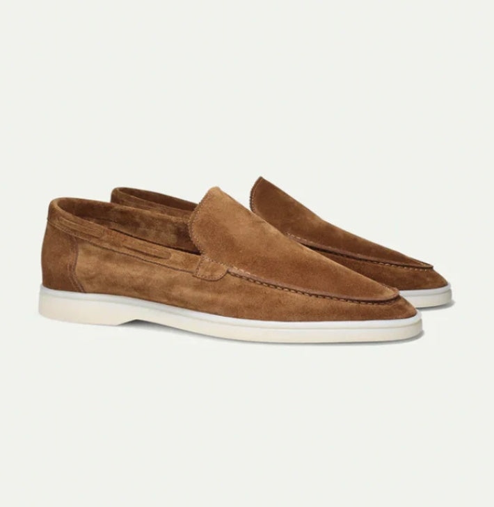 snygga loafers i mocka